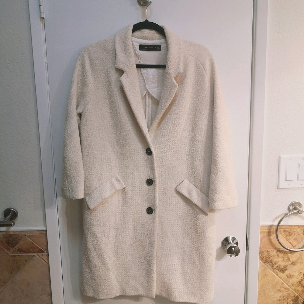 Zara Beige Tweed Jacket